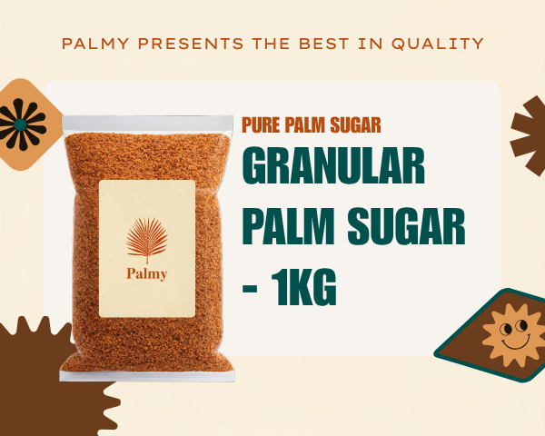 Gula Semut — fine granulated aren palm sugar, natural light to dark brown color